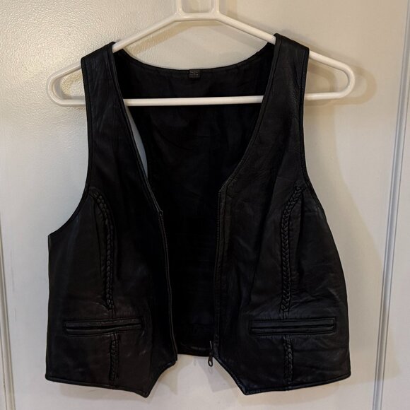 Women’s Harley Davidson Leather Riding Vest - Picture 6 of 7